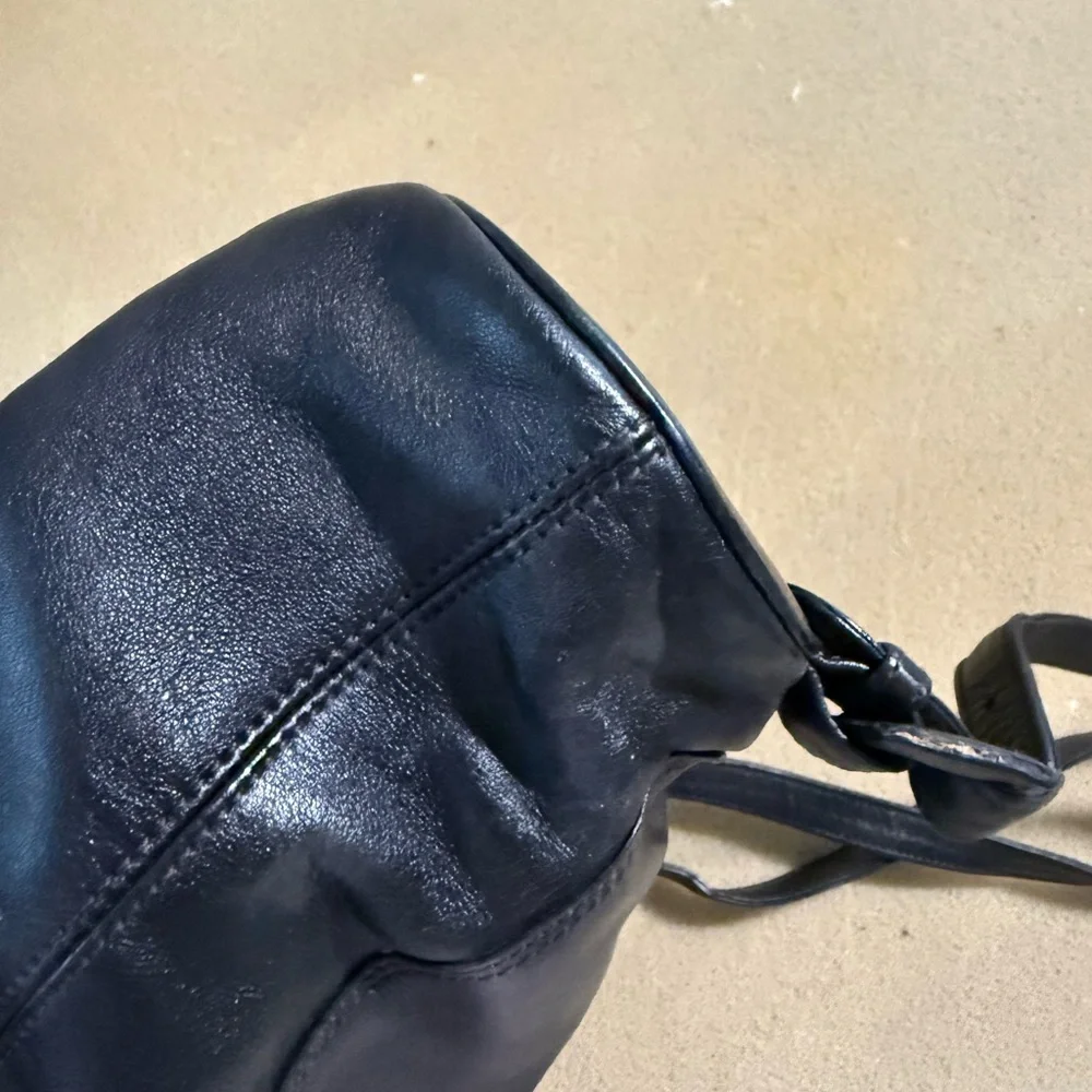CHANEL Black Leather Backpack - Picture 13 of 16